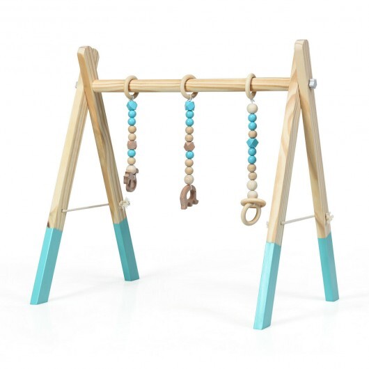 Portable Wooden Baby Activity Gym